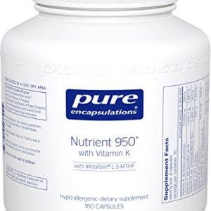 Pure Encapsulations - Nutrient 950 with Vitamin K - Vitamin Mineral Formula for Optimal Health  - 180 Capsules