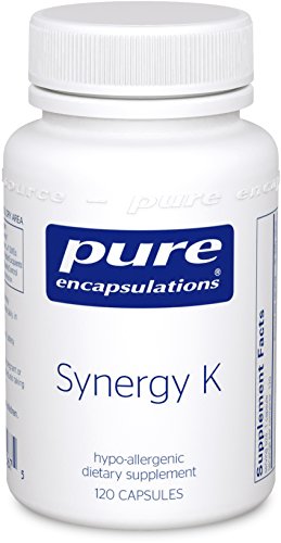 Pure Encapsulations - Synergy K - Hypoallergenic Formula with Vitamin K1  K2  and D3 for Bone and Arterial Health  - 120 Capsules
