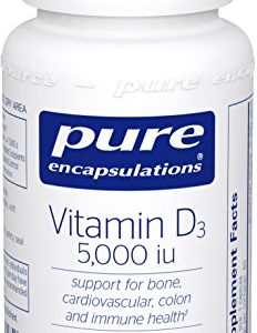 Pure Encapsulations - Vitamin D3 5 000 IU - Hypoallergenic Support for Bone  Breast  Prostate  Cardiovascular  Colon and Immune Health  - 60 Capsules