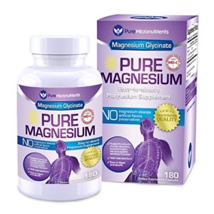 Pure Micronutrients Magnesium Glycinate Supplement (Chelated) 200mg  180 Count