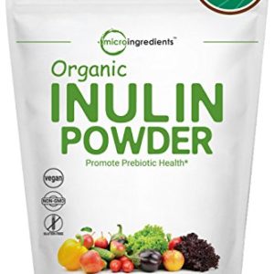 Pure Organic Inulin Fos Powder (Jerusalem Artichoke) Prebiotic Intestinal Support  Colon   Gut Health (1 Kilogram)  Non-Irradiated  Non-Contaminated  Non-GMO and Vegan Friendly