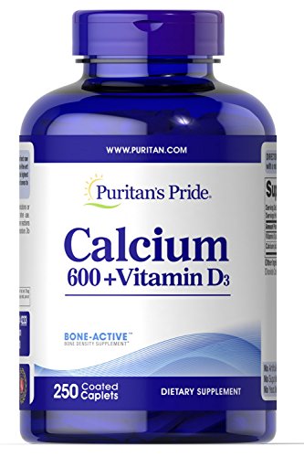 Puritan's Pride Calcium Carbonate 600 mg Vitamin D 125 IU-250 Tablets 1 Puritan's Pride Calcium Carbonate 600 mg Vitamin D 125 IU-250 Tablets