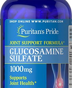 Puritan's Pride Glucosamine Sulfate 1000 mg  Supplement for Maintenance of Healthy Joints  240 Rapid Release Capsules