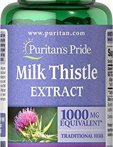 Puritans Pride Milk Thistle 4 1 Extract 1000 Mg (silymarin)  90 Count