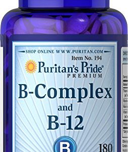 Puritans Pride Vitamin B-Complex and Vitamin B-12  180 Count