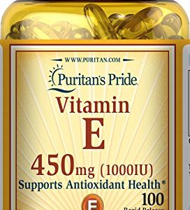 Puritan's Pride Vitamin E 1000 IU Soft Gels 100 count