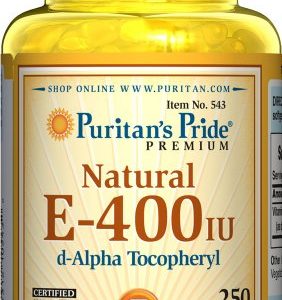 Puritan's Pride Vitamin E-400 iu 100  Natural-250 Softgels