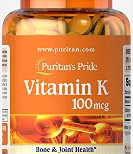 Puritan's Pride Vitamin K 100 mcg-100 Tablets
