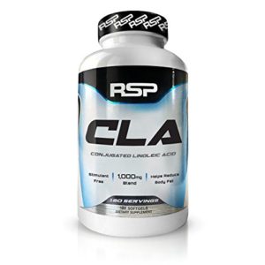 RSP CLA 1000 Conjugated Linoleic Acid Max Strength Softgels  Natural Stimulant Free Weight Loss Supplement  Fat Burner for Men   Women  180 Count
