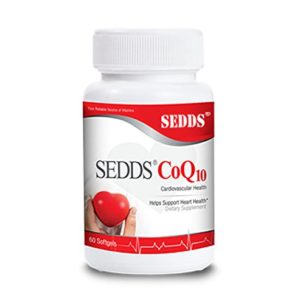 SEDDS CoQ10 Ubiquinol Cardiovascular Health Supplement  Daily Vitamin for Heart Health and Energy (60 Count)  Water-Soluble Softgels for High Blood Pressure and Cholesterol