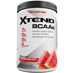 Scivation Xtend BCAA Powder  Branched Chain Amino Acids  BCAAs  Watermelon  30 Servings