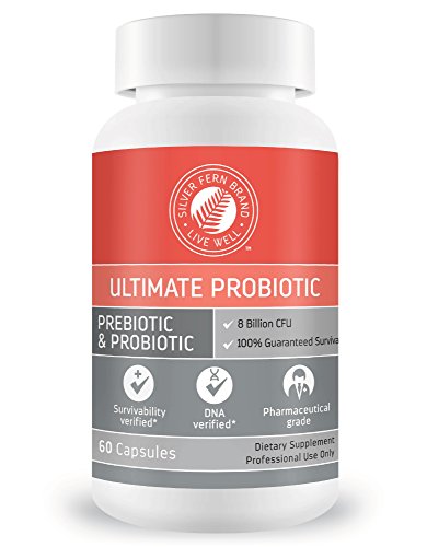 Silver Fern Ultimate Probiotic Supplement Vegicaps - Daily Metabolic Restoration  100  Survivability  DNA Verified Multi-Strain Bacillus Probiotic Capsules (1 Bottle - 60 Capsules) 1 Silver Fern Ultimate Probiotic Supplement Vegicaps - Daily Metabolic Restoration  100  Survivability  DNA Verified Multi-Strain Bacillus Probiotic Capsules (1 Bottle - 60 Capsules)