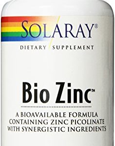 Solaray Bio Zinc Supplement  15mg  100 Count