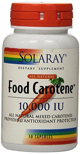 Solaray Dry Natural Food Carotene 10000 IU Capsules  30 Count 1 Solaray Dry Natural Food Carotene 10000 IU Capsules  30 Count