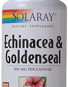 Solaray Echinacea Root with Goldenseal Root Capsules  500 mg  100 Count