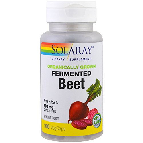 Solaray Organically Grown Fermented  Beet Root  White  100 Count 1 Solaray Organically Grown Fermented  Beet Root  White  100 Count