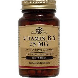 Solgar – Vitamin B6  25 mg  100 Tablets