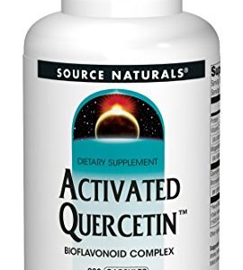 Source Naturals Activated Quercetin Bioflavonoid Complex Pineapple Enzyme With Bromelain  Magnesium   Vitamin C - 200 Tablets