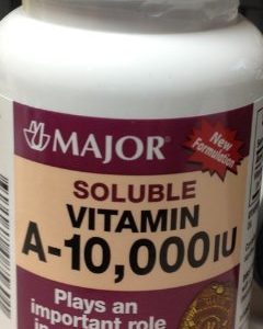 Special Pack of 5 Vitamin A WATER SOLUBLE 10000 IU 100 CAPSULES X 5
