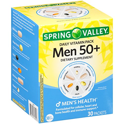Spring Valley Men 50 Daily Vitamin Pack Dietary Supplement 30 ct Box 1 Spring Valley Men 50 Daily Vitamin Pack Dietary Supplement 30 ct Box