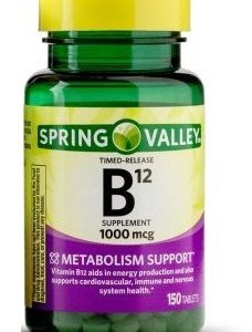 Spring Valley - Vitamin B-12 1000 mcg  Timed Release  150 Tablets