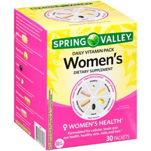 Spring Valley Women's Daily Vitamin Pack Dietary Supplement 30 ct Box