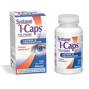 Systane ICaps Eye Vitamin   Mineral Supplement  Lutein   Zeaxanthin Formula  120 Coated Tablets