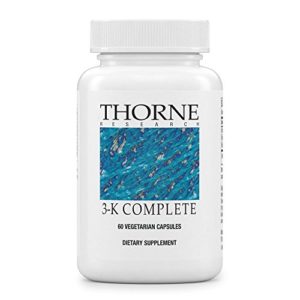 Thorne Research - 3-K Complete - Vitamins K1 and K2 for Heart and Bone Support - 60 Capsules