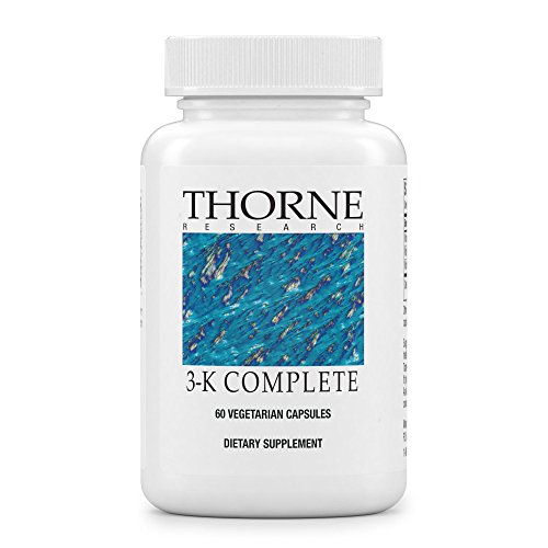 Thorne Research - 3-K Complete - Vitamins K1 and K2 for Heart and Bone Support - 60 Capsules 1 Thorne Research - 3-K Complete - Vitamins K1 and K2 for Heart and Bone Support - 60 Capsules