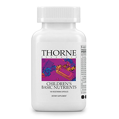 Thorne Research - Children's Basic Nutrients - Easy-Dosing Multi-Vitamin-Mineral Supplement for Children - Four and Older - 180 Capsules