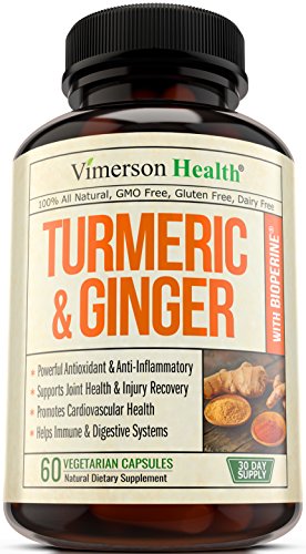 Turmeric Curcumin with Ginger   Bioperine - Best Vegan Joint Pain Relief  Anti-Inflammatory  Antioxidant   Anti-Aging Supplement with 10mg of Black Pepper for Better Absorption  100  Natural Non-GMO