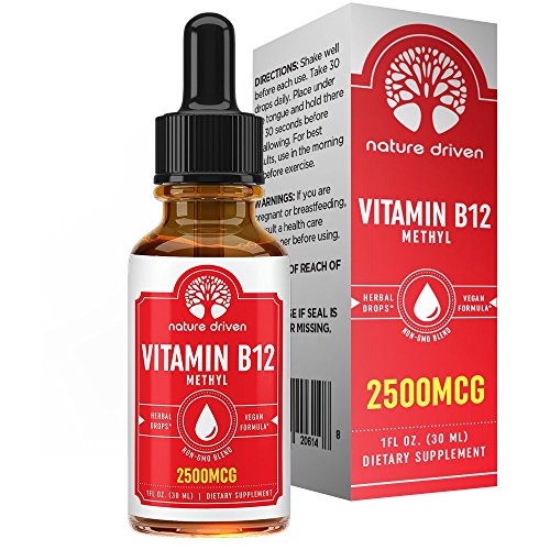 Vitamin B-12 Drops (2 FL oz)    Enhanced Complex for Energy   Promotes Immune Health    Encourages Healthy Mental Activity    30 Day Supply    Nature Driven