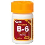 Vitamin B-6 25 mg  100 Tablets  Watson Rugby
