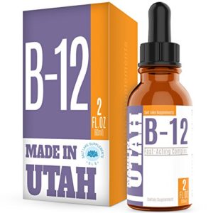 Vitamin B12 Liquid Drops - Best Way To Instantly Boost Energy Levels And Speed Up Metabolism - Made in Our Lab in Utah  2 Fluid Ounces
