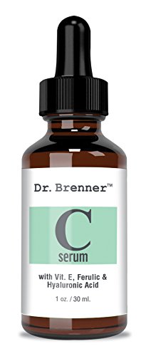 Vitamin C Serum 20 Pure L-Ascorbic Acid Ferulic Acid Vitamin E and Hyaluronic Acid for Face and Eyes 1oz by Dr Brenner 1 Vitamin C Serum 20 Pure L-Ascorbic Acid Ferulic Acid Vitamin E and Hyaluronic Acid for Face and Eyes 1oz by Dr Brenner