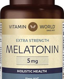 Vitamin World Melatonin Extra Strength 5mg Holistic Health  60 Rapid Release Softgels
