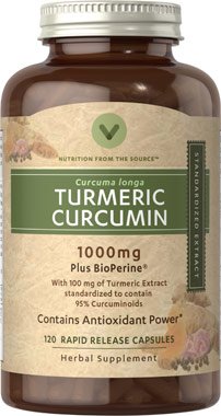 Vitamin World Turmeric Curcumin 1000mg 120 Capsules