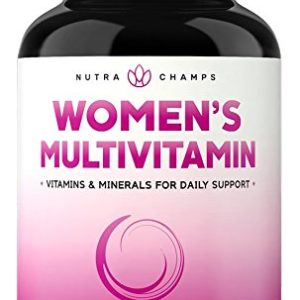 Women's Daily Multivitamin Supplement - Vegan Capsules with Biotin  Vitamins A B C D E K  Calcium  Zinc  Lutein  Magnesium - Non-GMO  Gluten Free Multimineral Multivitamin for Women