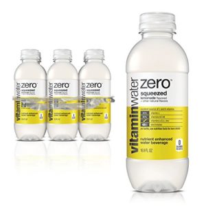 vitaminwater zero squeezed  electrolyte enhanced water w vitamins  lemonade drinks  16 9 fl oz  6 Pack