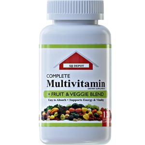 120 Multivitamin Fruit and Vegetable Liquid Capsules  Loaded Multivitamins  Supplements by SJJ Depot  Multiple Vitamin has Joint Heart Brain Antioxidants  Daily Women Men Senior Adult Multi Vitamins