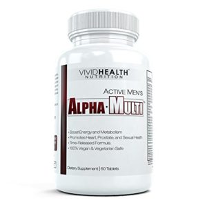 Active Men's Alpha-Multi - High Performance Multivitamin Providing Complete Nutrition for Active Men  Male Health  60 tablets per bottle (1 Bottle)