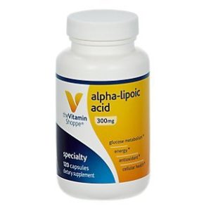Alpha Lipoic Acid 300mg  Natural Antioxidant Formula to Support Glucose Metabolism Promotes Healthy Blood Sugar  ALA Fights Free Radicals  Gluten Dairy Free (120 Capsules) by The Vitamin Shoppe