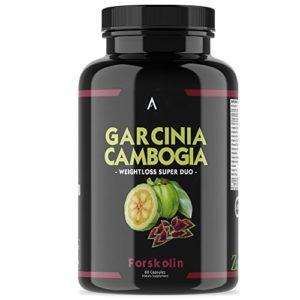 Angry Supplements Garcinia Cambogia with Forskolin Pill  Super Weightloss Booster  Premium All-Natural Detox for Fat Burning - Pure Extract in Capsule Form for Complete Diet  Active Health (1-Pack)