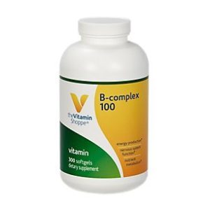 BComplex 100 – Supports Energy Production  Nervous System Function Nutrient Metabolism – Excellent Source of B1  B2  B6  B12  Niacin  Folic Acid Biotin (300 Softgels) by The Vitamin Shoppe