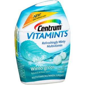 Centrum Adult VitaMints (120 Count  Wintergreen Flavor) Multivitamin Multimineral Supplement Chewable  B Vitamins  Antioxidants