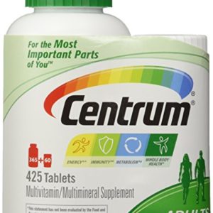 Centrum Multivitamin - Adults  Family Size (425 TOTAL TABLETS including a bonus travel size bottle)