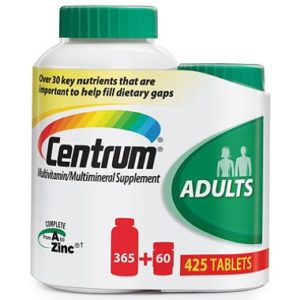 Centrum Multivitamin multimineral Supplement a to Zinc 425 Tabs