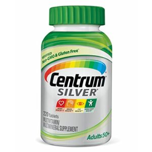 Centrum Silver Adult (220 Count) Multivitamin   Multimineral Supplement Tablet  Vitamin D3  Age 50