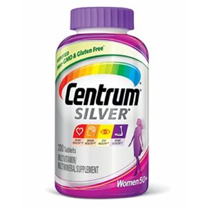 Centrum Silver Women (200 Count) Multivitamin   Multimineral Supplement Tablet  Vitamin D3  Age 50