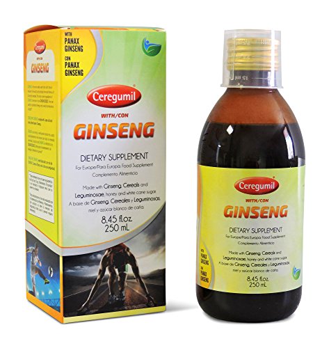Ceregumil Panax Korean Ginseng Extract Cereal Legumes Natural Mediterranean Diet-Based Liquid Supplement to Support Healthy Energy Immunity Appetite 8 45 oz 1 Ceregumil Panax Korean Ginseng Extract Cereal Legumes Natural Mediterranean Diet-Based Liquid Supplement to Support Healthy Energy Immunity Appetite 8 45 oz